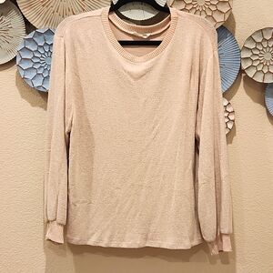 DARRYL ANN DENNER CREAM SWEATER SMALL